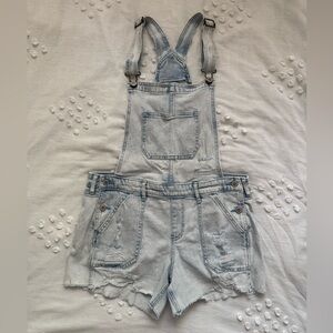 HOLLISTER Light Blue Denim Overalls